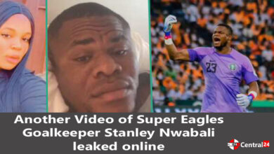 Another Video of Super Eagles Goalkeeper Stanley Nwabali leaked online