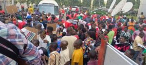 Hardship Protest Unbelivable Huge turnout as NLC protest kicks off in Abuja [See PHOTOS]1