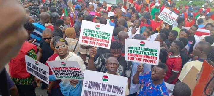 Hardship Protest Unbelivable Huge turnout as NLC protest kicks off in Abuja [See PHOTOS]2