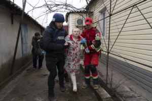 Tears & Pain As Ukrainians evacuate hospital, Homes, close schools after Russian attacks on infrastructure24
