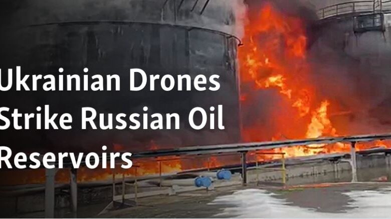 Ukrainian bombardments killed two and Destroy A Big oil facility in Russia, Disrupt Putin Guaranteed Election Win